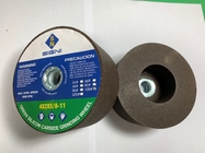 Granit 4X2X5 / 8-11,120 Grit için 5 / 8-11 İplikli 4 İnç Aşındırıcı Yeşil Silisyum Karbür Taşlama Taşı